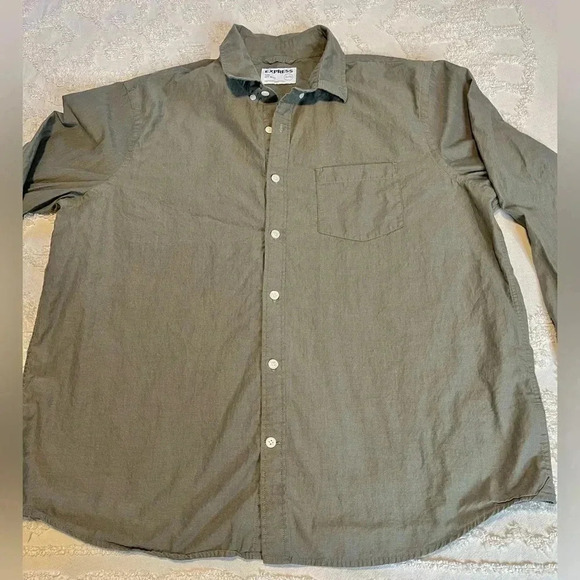 Express Extra Slim Fit Button Up Shirt - Picture 4 of 4